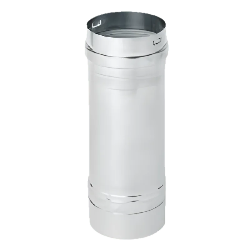 Metal-Fab 3CGV12 Corr/Guard Stainless Steel Double Wall Straight Length Direct-Vent Pipe 3 inch I.D. x 5 inch O.D. x 12 inch L