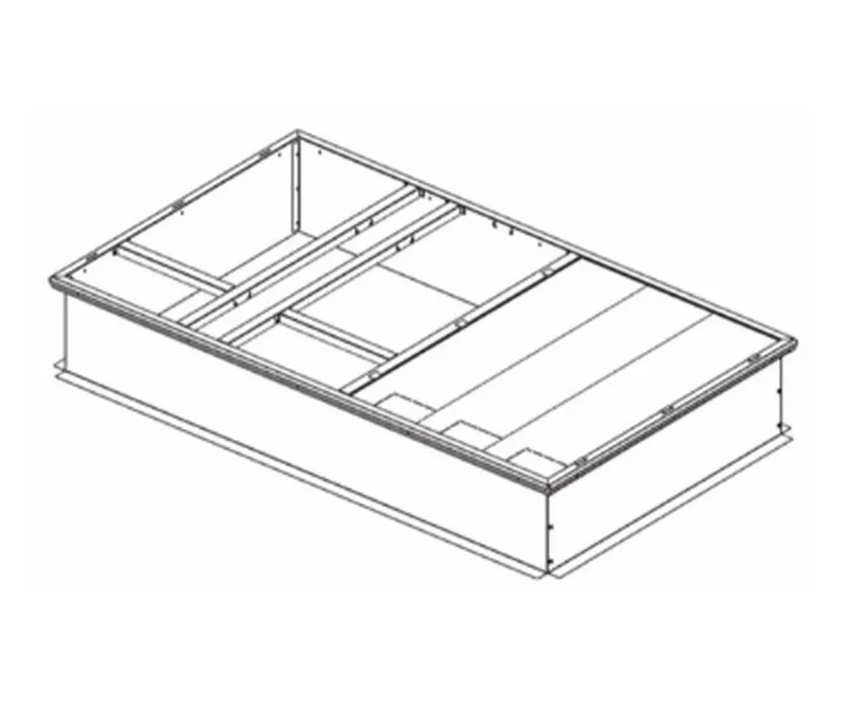 Trane BAYCURB051A Roof Curb for 3.5 - 5.0 Ton 4TCC Impack Package Units