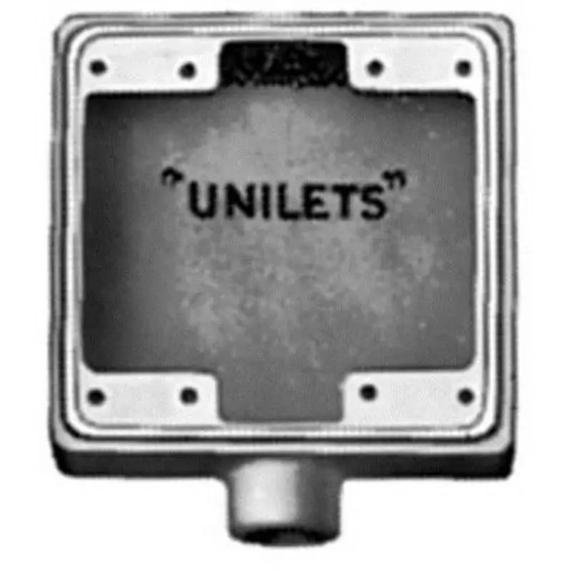 Multiple APPFD2100 1IN 2 Gang Malleable Iron 1 Hub FD Box