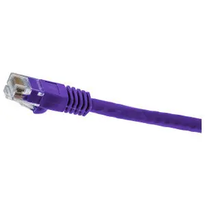 Hubbell Premise Wiring NSC6P03 NETSELECT Cat 6 Slim Patch Cord Purple 3 ft.