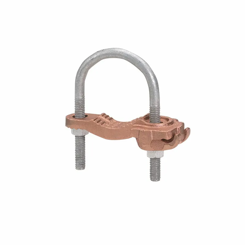 BURNDY GAR3902 Mechanical Grounding Connector Conductor to Water Pipe 4-4/0 AWG 1/2-1 Pipe 3/8 Stud