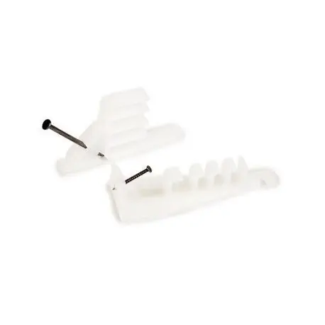 3M 054007-49918 Furring Strip Cable Stacker, Polypropylene, White