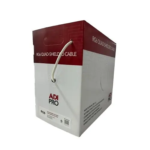 ADI PRO RN-7001501 RG6 CCS Quad-Shielded CATV Cable 500' Express Box