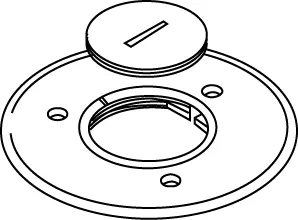 Wiremold 896CK Floor Box Communication or Power Cover Plate