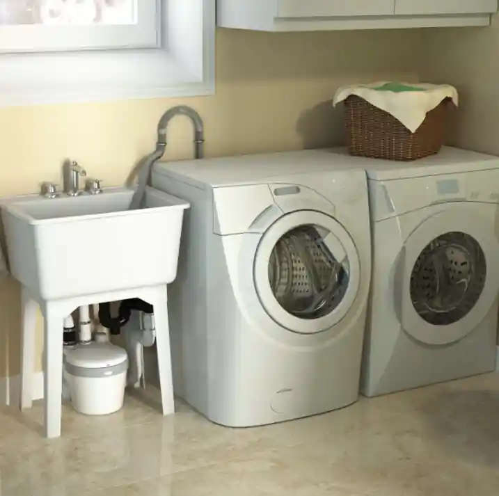 Saniflo 021 SANISWIFT Wall Hung Toilet Sanistar Round Bowl 1.28 gpf Flush Rate