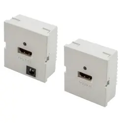 HUBBELL PREMISE WIRING IMH110ST2W iStation Module, HDMI, 110 Termination, Set, Active, 2-Unit, White