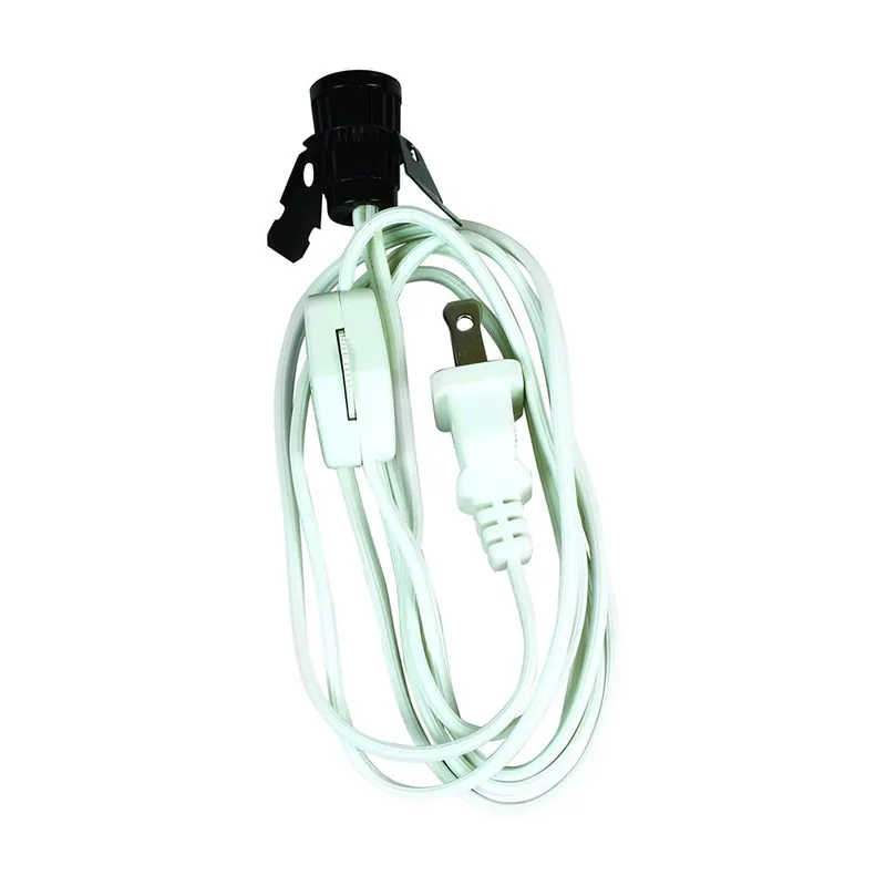 TRUE VALUE 60138 6' WHT 18GA LAMP CORD