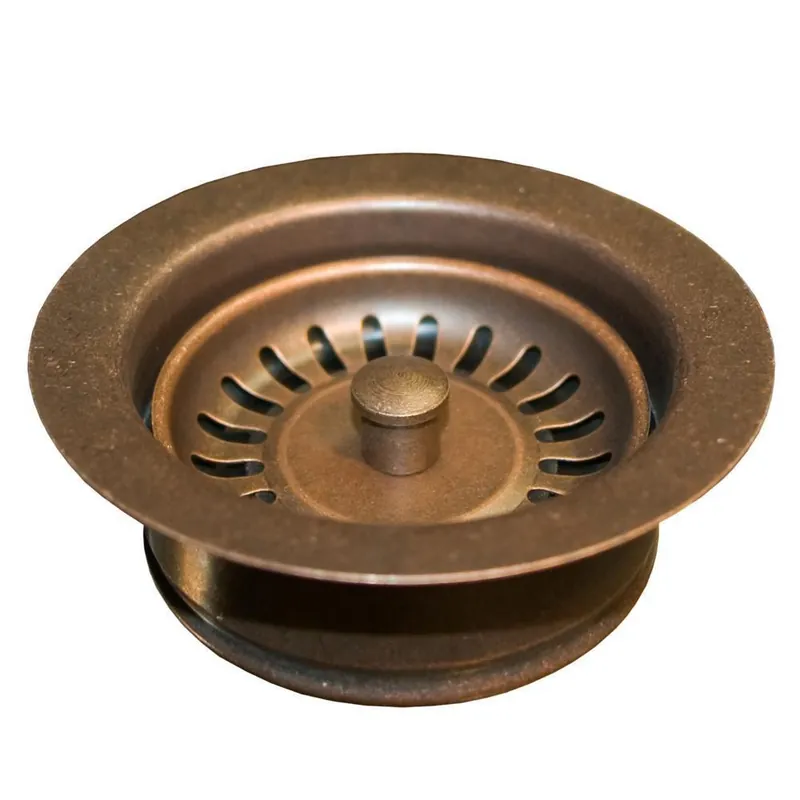 Native Trails DR340-WC Disposer Trim With Basket Strainer In Weathered Copper
