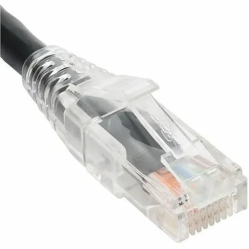 ICC ICPCSP01BK CAT5e Patch Cord with Clear Boot