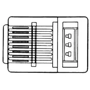 Allen Tel AT6X6RCSC-2224 Modular 6 Contact-6 Position Plug for Round Cord