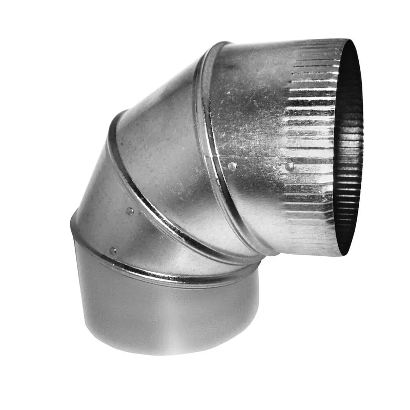 GRAY METAL 8-26-0302 FVP1008 8IN 26GA 4PC 90 ELBOW GALV