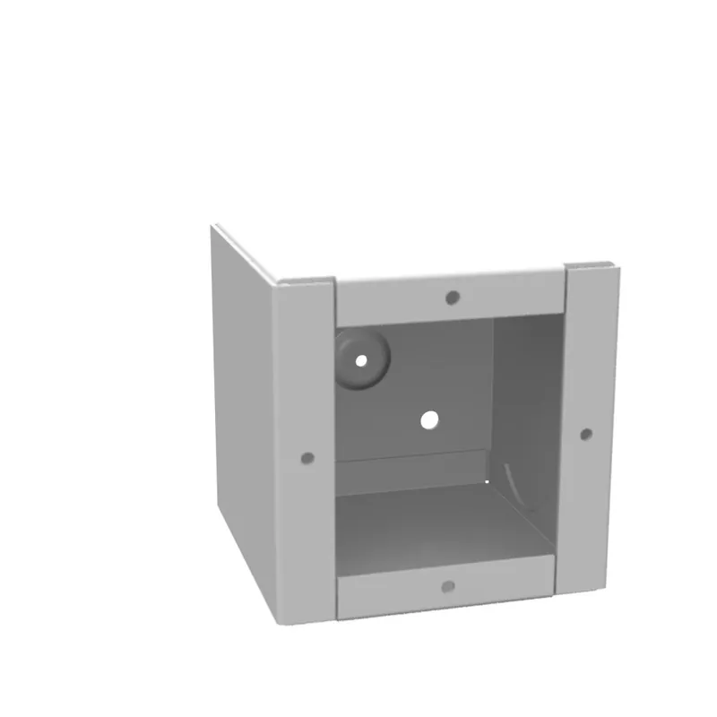 Milbank 444-SC1-NK 4x4x4 Screw Cover Type 1 UL Listed Steel No Knockouts ANSI 61 Gray Cover