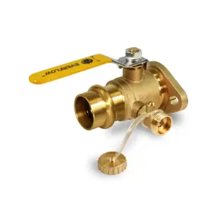 EverFlow 520R114 1-1/4 Press Rotating Flanged Ball Valve With Purge (Pair of 2)
