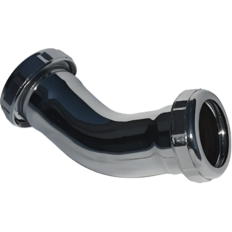 Approved Vendor SR45-114 1-1/2 Inch 45 Deg Tubular Double Slip Joint Elbow, Chrome Plated