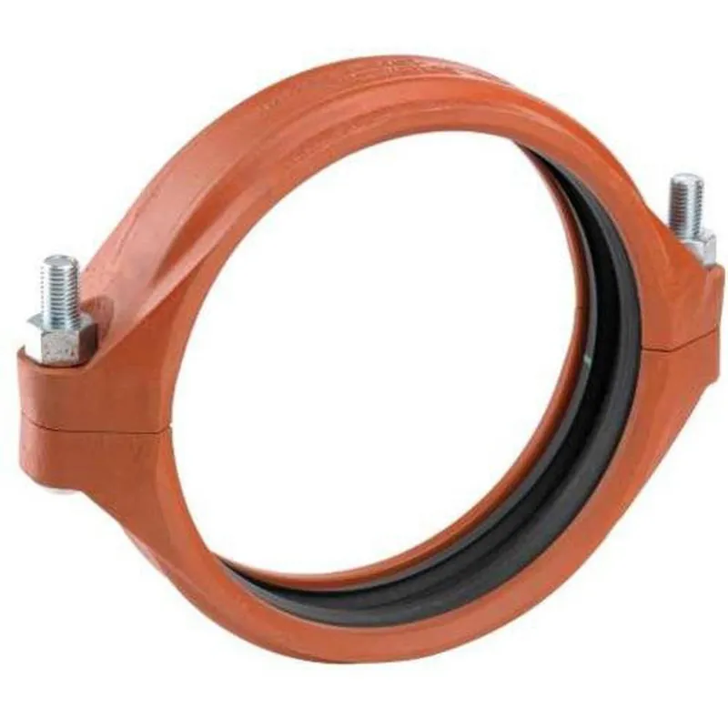 Victaulic W160007GE1 AGS Style W07 16 in Grooved Hot Dipped Galvanized Ductile Iron Coupling with Silicone Gasket