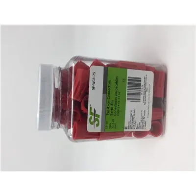 TRANE SF-WCR-75 Conn; Wire Nuts, Red, 75 Pcs