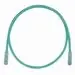 PANDUIT UTPSP21GRY Copper Patch Cord, RJ45-RJ45, Category 6, Green UTP Cable, 21 FT.