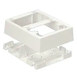 Panduit JBP2FSIW Junction Box Power FSnap IW 2-gang EA