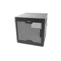 ORTRONICS SWM12RUPL-26-26 12RU Swing-Out Wall-Mount Cabinet with Plexiglass Door - Black