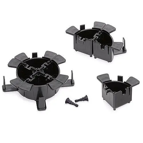Leviton 5R100-14R Fiber Cable Management Ring Kit Quarter-Round 4-Pack