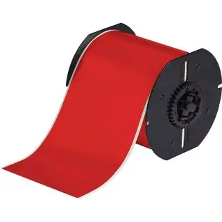 Brady B30C-4000-595-RD Vinyl Label B30 Thermal Transfer 4 in x 100 ft