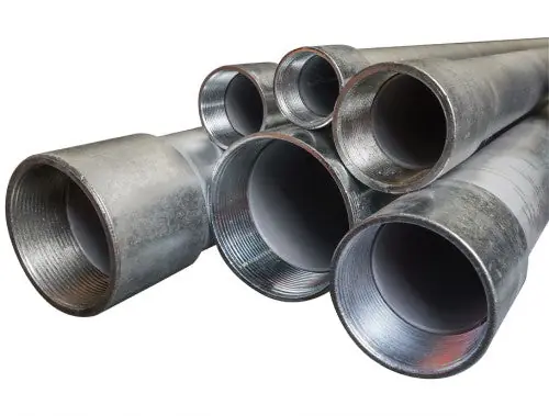 ATKORE INTERNATIONAL S40720CT00 Rigid Conduit With Collar, 1/2 in Trade x 20 ft L, Stainless Steel