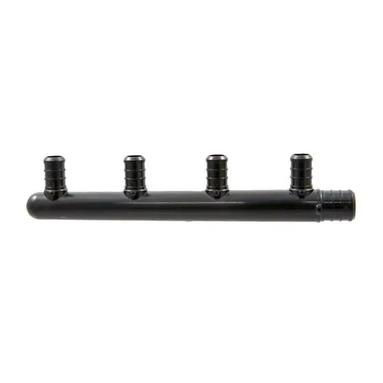 EverFlow PMC4-3412 PEX Manifold 3/4 x 3/4 x 1/2 with 4 Ports Closed