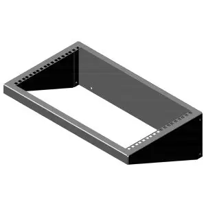 Chatsworth 11754-719 Vertical Wall Bracket Flush Mount Mounts up to 6U of Equipment Black