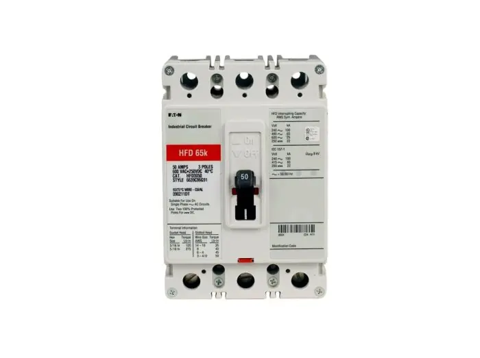 Cutler-Hammer HFD3050VL HFD 50A Molded Case Circuit Breaker