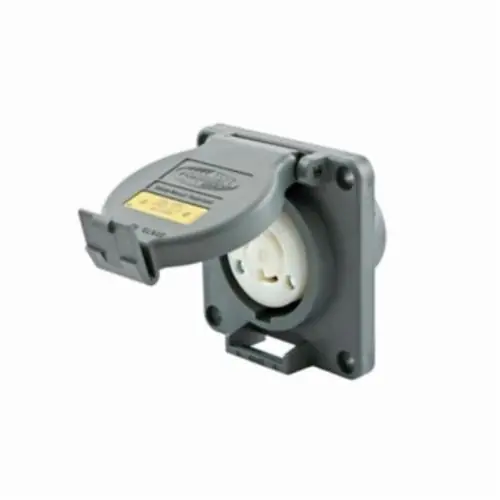 Wiring Device-Kellems HBL2310SW 1-Phase Grounding Heavy Duty Shrouded Single Standard Watertight Screw Mount