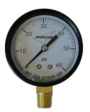 American Granby IPPG602-4BNL Pres Gage Plst 60# 2D 1/4BM NL