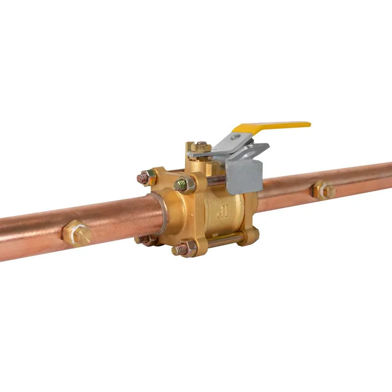 Jomar 500-833 Oxygen Cleaned for Medical Gas 3 Piece 4 Bolt Copper Stub Connection