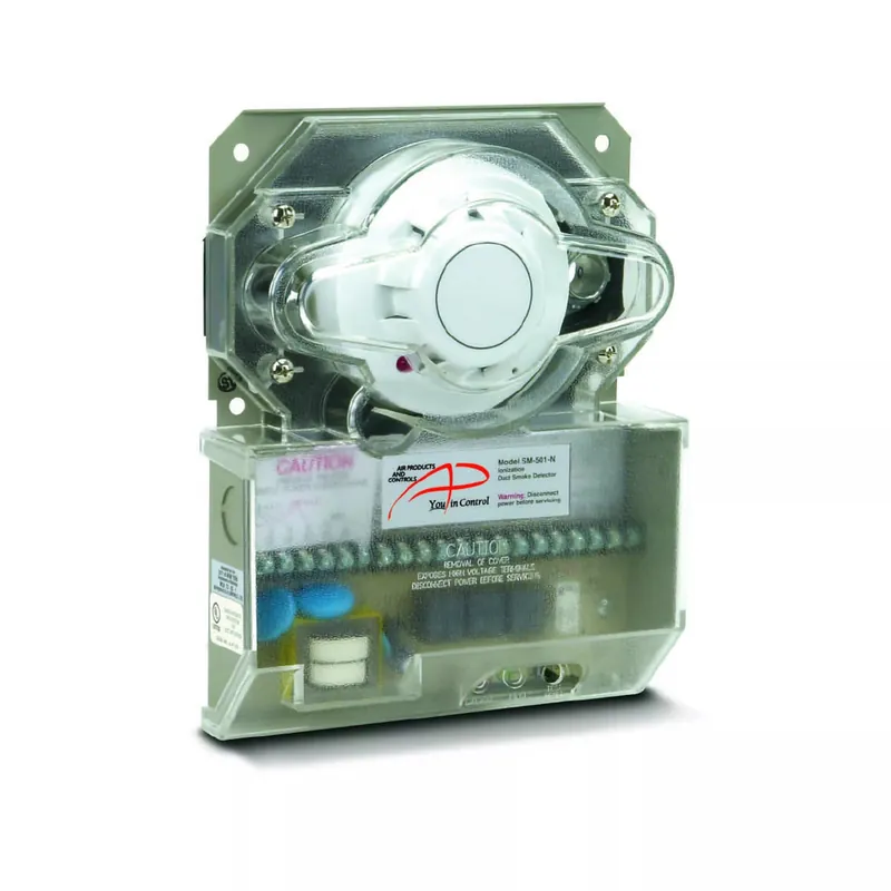 Air Products and Controls SM-501-N Apollo America Ionization Duct Smoke Detector 24 VAC/VDC/115 VAC/230 VAC