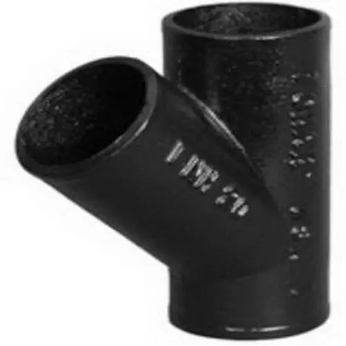 Charlotte Pipe and Foundry NHDBYV 8 Inch No-Hub Cast Iron Double Wye, ASTM 888
