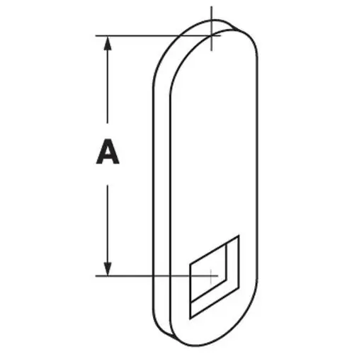 FORT LOCK SF2400 Door Lock Flat Key Cam, Straight, 1-1/2 Length
