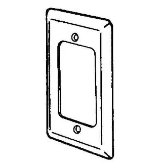 Appleton 180G Handy Box Cover 4-1/8 x 2-3/8 GFI Receptacle
