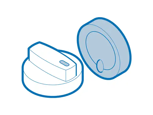 MIDEA 12971100018820 30-Inch Slide-In Electric Range SS Knob Assembly
