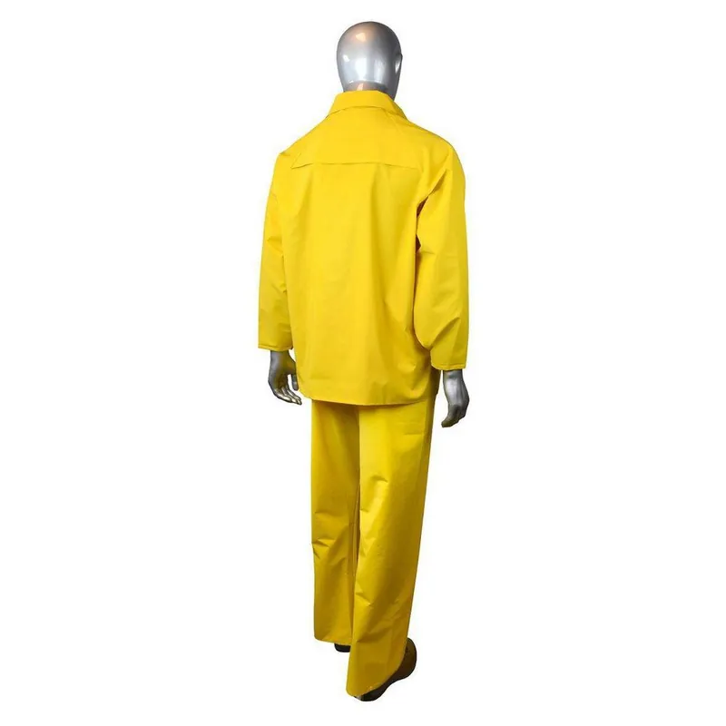 Radians RS01-NSYV-3X Rain Suit PVC Polyester 3-Piece Economy Yellow