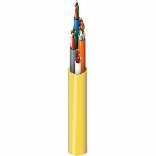 Belden 658AMJ 0041000 Plenum Access Control Cable, 22/3 Pair, 18/4, 22/6, Shielded Only Card Readers, CMP, 1000' (304.8m) Reel, Yellow