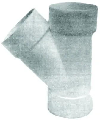 General Plastics Y118P 12 x 10 x 8 PVC Air Duct Wye