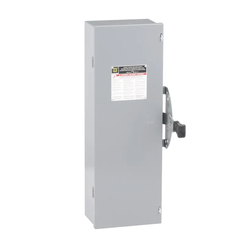 Square D DTU363 Safety Switch Not Fusible NEMA-1 600V 100A 3P Double Throw