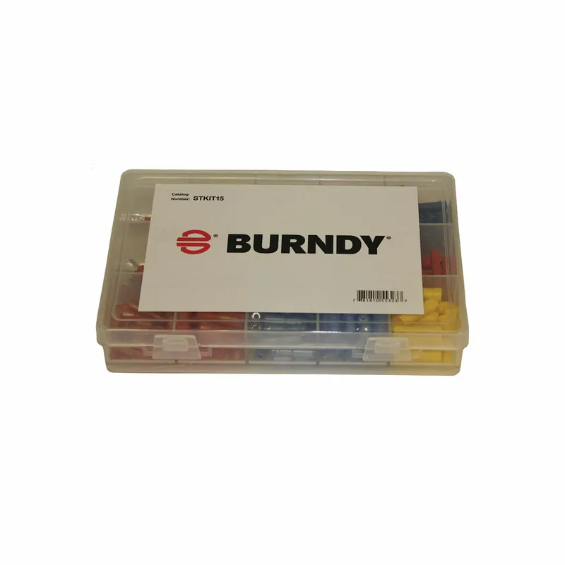 BURNDY STKIT15 Terminal Kit, Vinyl Insulated, Tin Plated, 15 Slot Term Kit