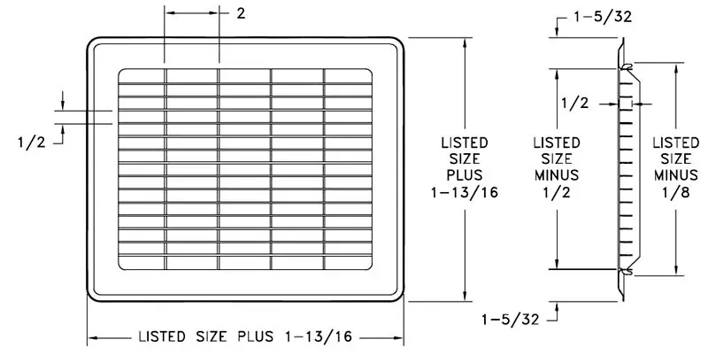 AirMate 325_30X20-BR 30 x 20 Heavy Duty Floor Return Air Grille