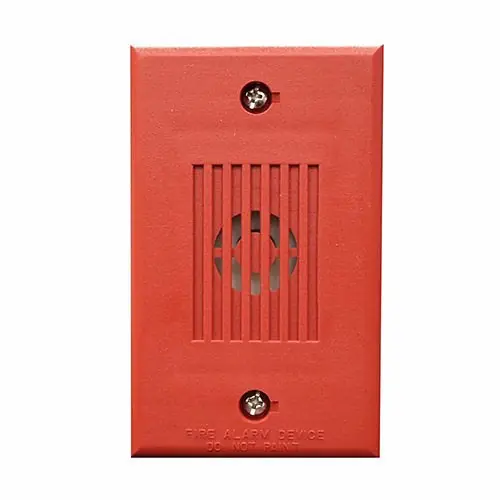 Eaton MIZ-24S-R Mini Horn 24V Temporal Continuous Indoor Red