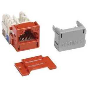 CommScope Systimax 760077156 GigaSPEED XL® MGS400 Series Category 6 U/UTP Information Outlets (bulk) Orange