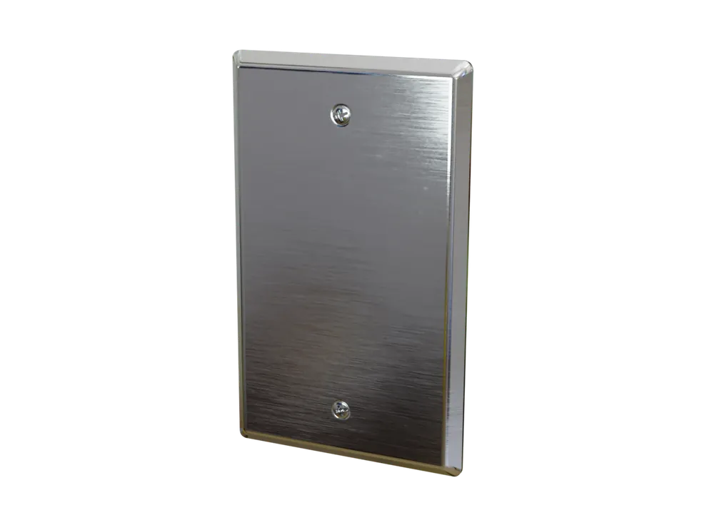 ACI A/10KS-SP 10K ohm Stainless Steel Wall Zone Plate with Override Temperature Sensor