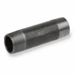 SPS Approved Vendor IBNXHJU 1-1/4 inch x 6 inch SCH 80 Imported Black Steel Nipple