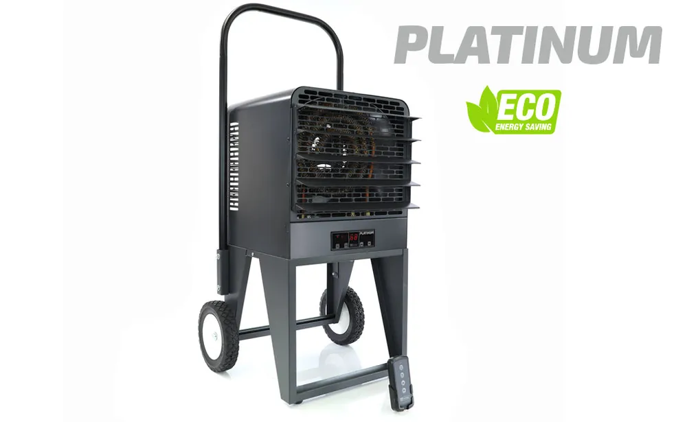 King Electric PKB2410-3-P Platinum Portable Unit Heater - 10 kW - 240/208V - 3 Phase