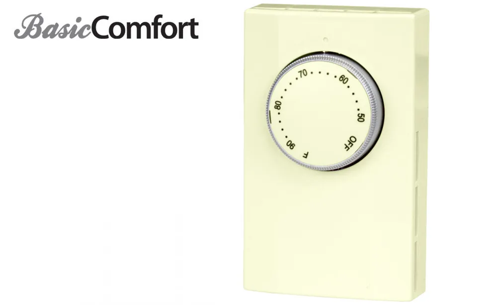 King Electric K102A Thermostat DP 120/208/240-22A & 277V-18A Almond