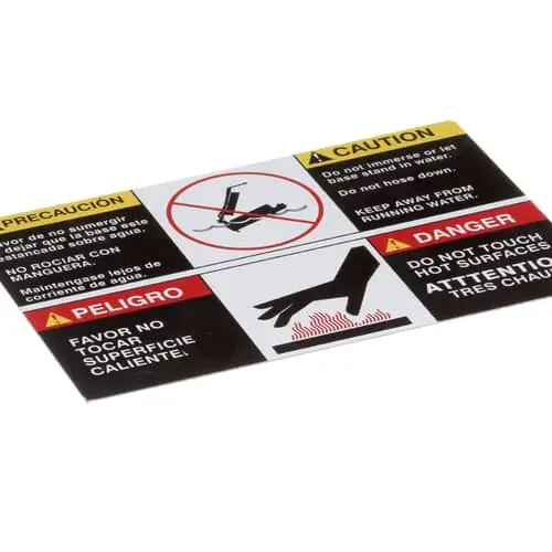 Star 2M-Z2620 Label - Caution (Bi-lingual)